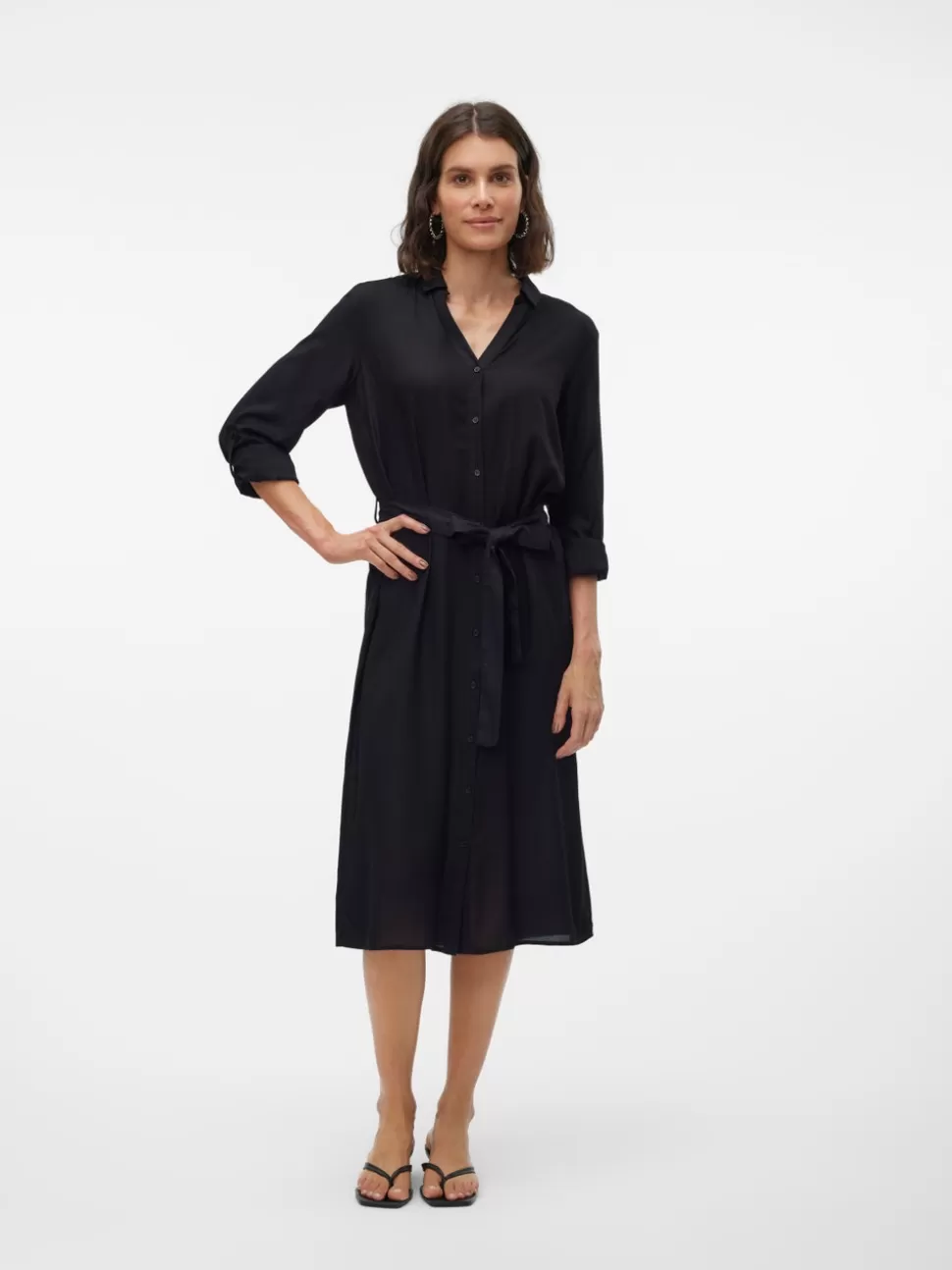Klänningar^VERO MODA VMBUMPY Midiklänning Black