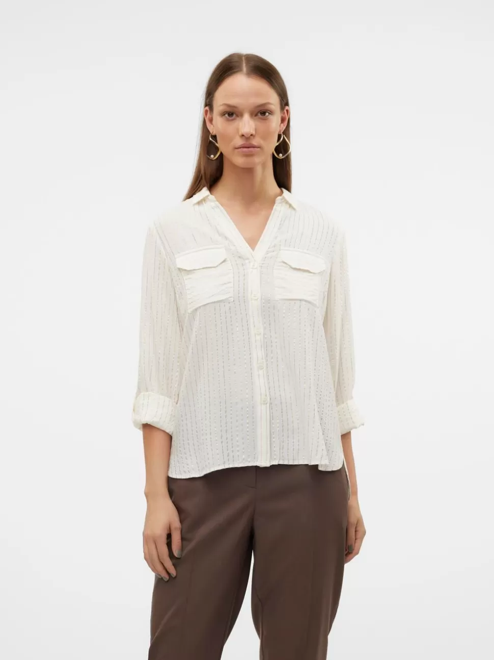 Skjortor | Toppar^VERO MODA VMBUMPY Skjorta Snow White