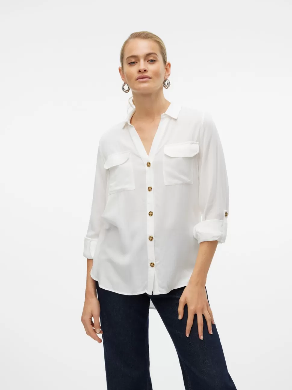 Skjortor | Toppar^VERO MODA VMBUMPY Skjorta Snow White