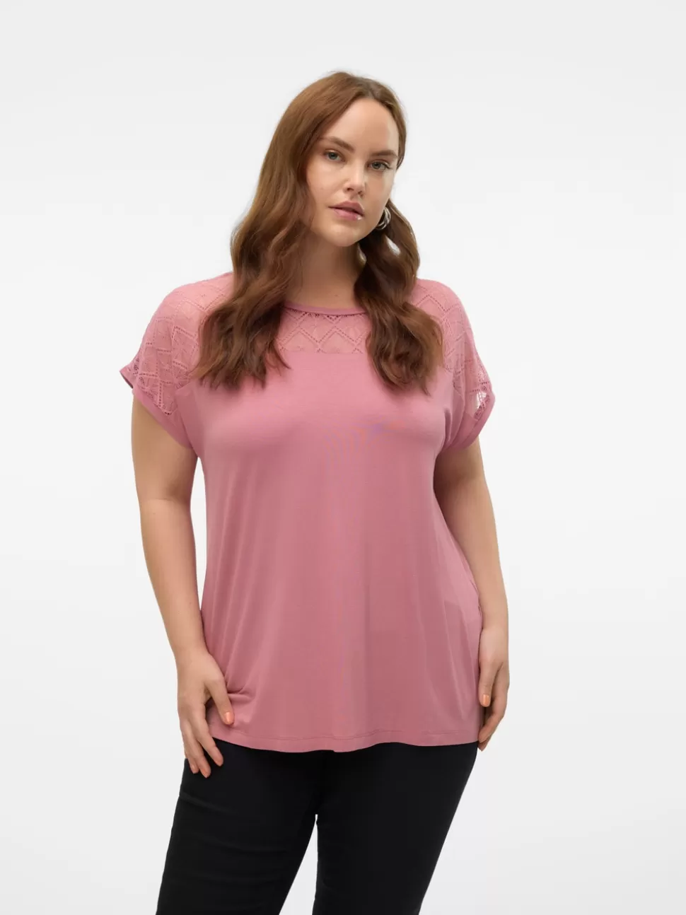 Toppar^VERO MODA VMCANNE T-shirt Mesa Rose