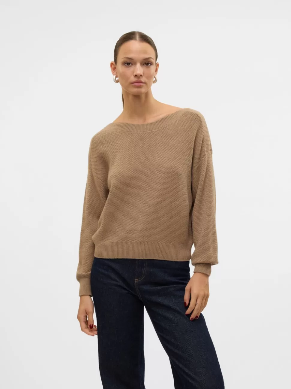 Stickat | Toppar^VERO MODA VMCARDI Pullover Sepia Tint