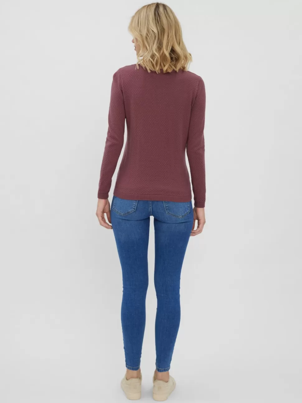 Stickat^VERO MODA VMCARE Pullover Rose Brown