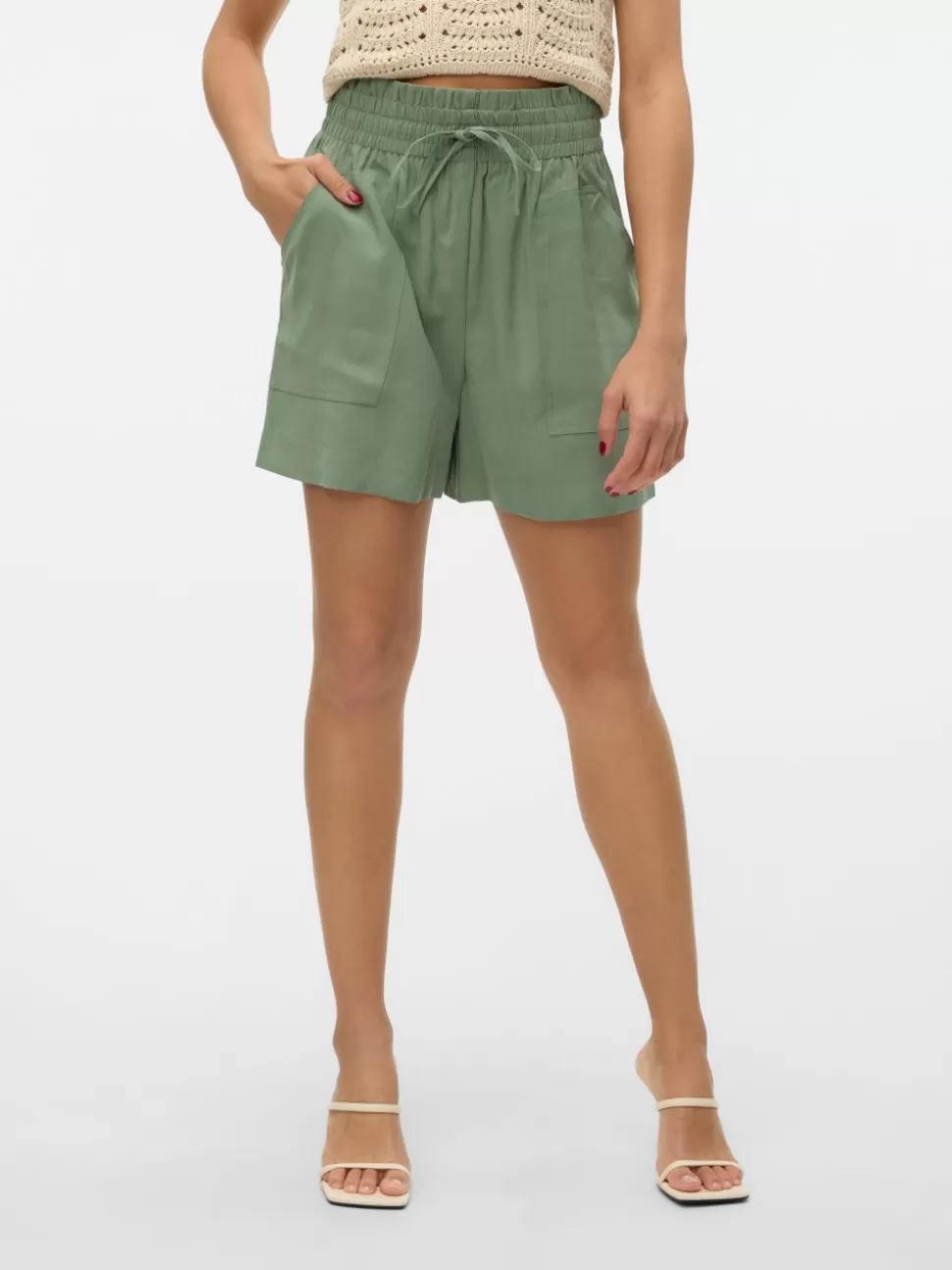 Shorts^VERO MODA VMCARISA Shorts Hedge Green