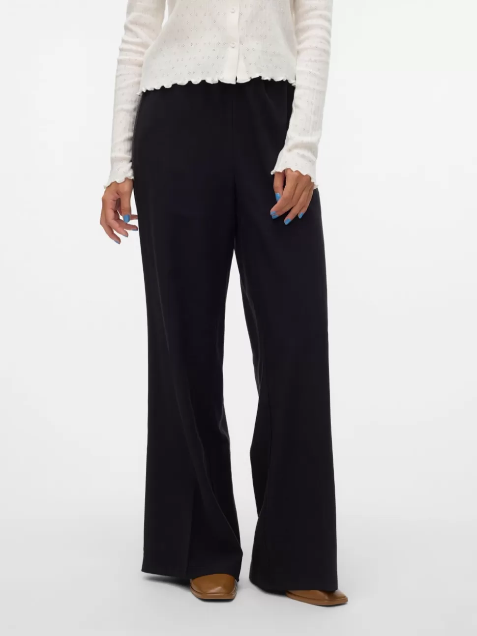 Byxor^VERO MODA VMCARMEN Hög Midja Byxor Black