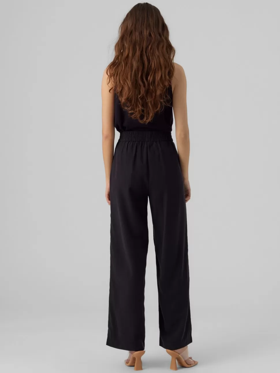 Byxor^VERO MODA VMCARMEN Hög Midja Byxor Black
