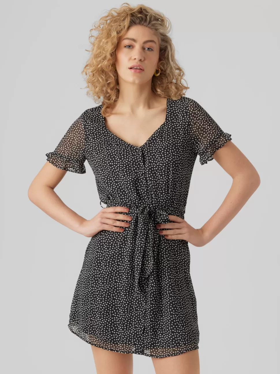 Klänningar^VERO MODA VMCARO Kort Klänning Black