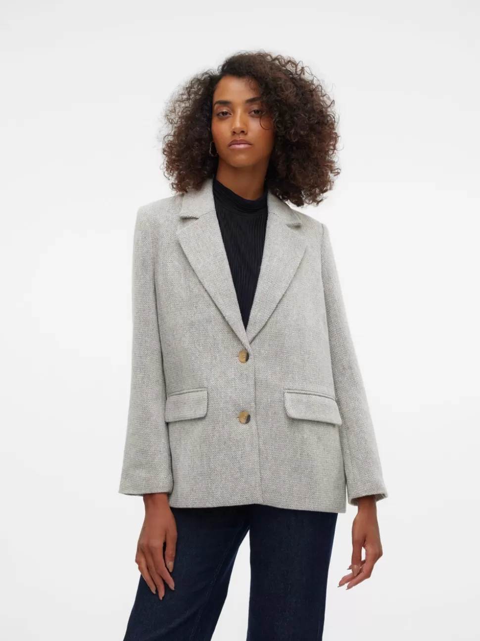 Kavajer^VERO MODA VMCATRINE Kavaj Light Grey Melange