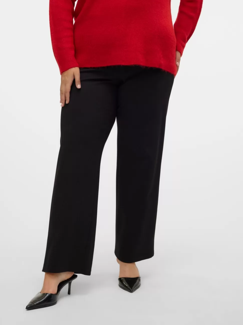 Byxor^VERO MODA VMCAUGUSTA Hög Midja Leggings Black