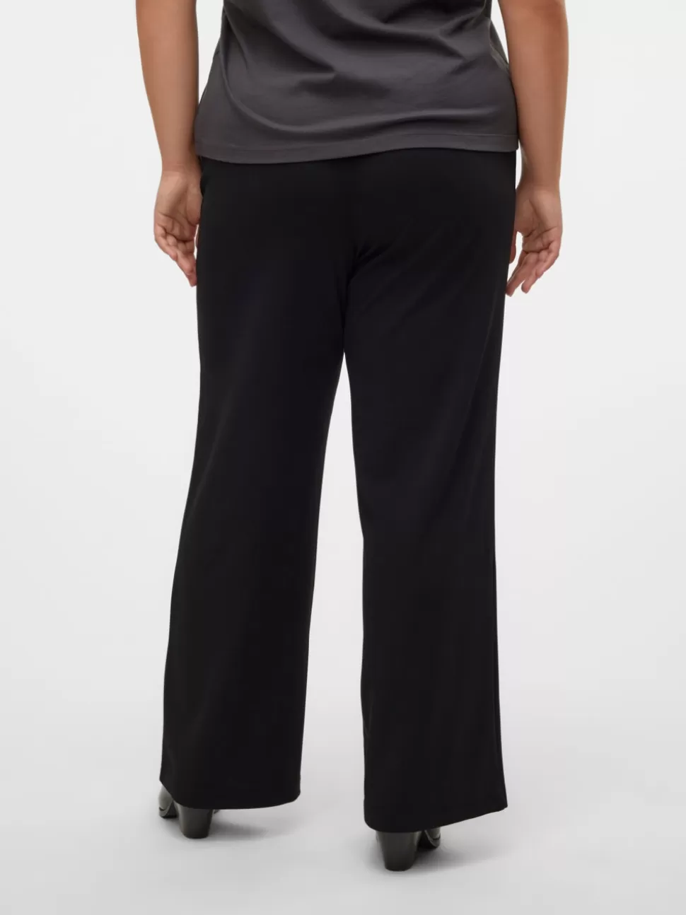 Byxor^VERO MODA VMCBECKY Hög Midja Byxor Black