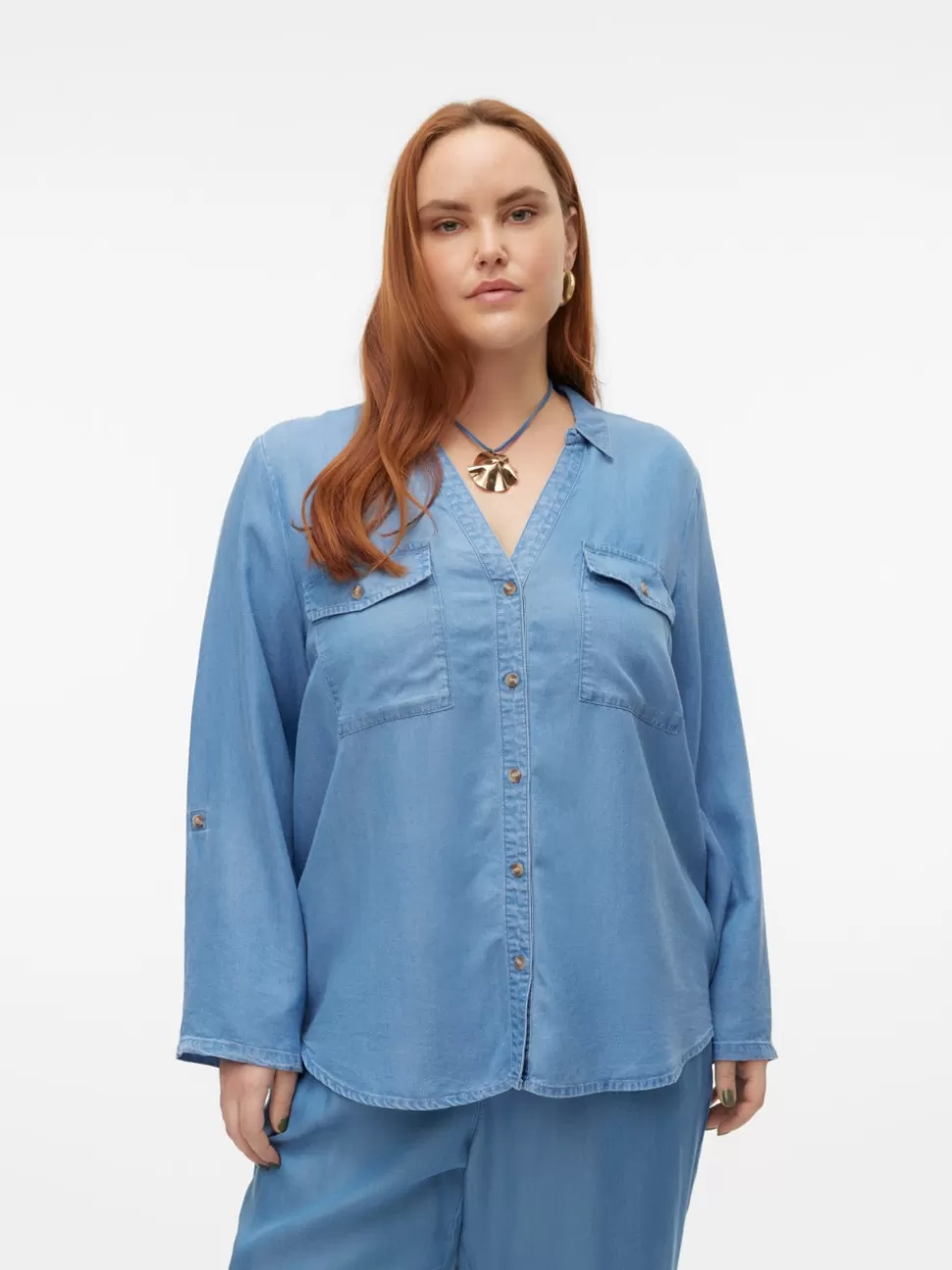 Skjortor | Toppar^VERO MODA VMCBREE Skjorta Medium Blue Denim