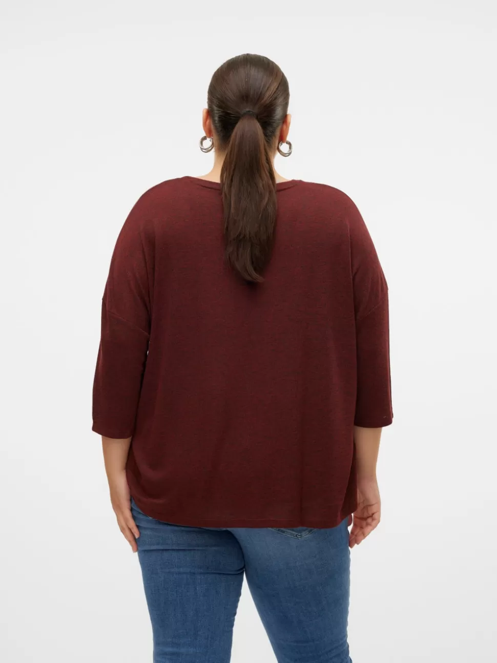 Stickat^VERO MODA VMCBRIANNA Pullover Fired Brick