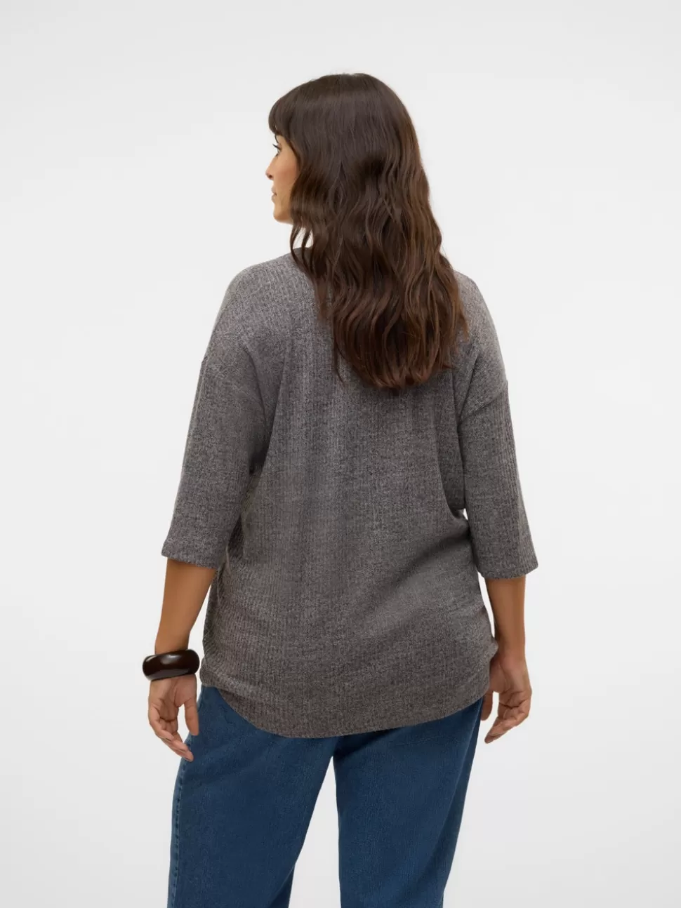 Toppar^VERO MODA VMCCERI Topp Dark Grey Melange