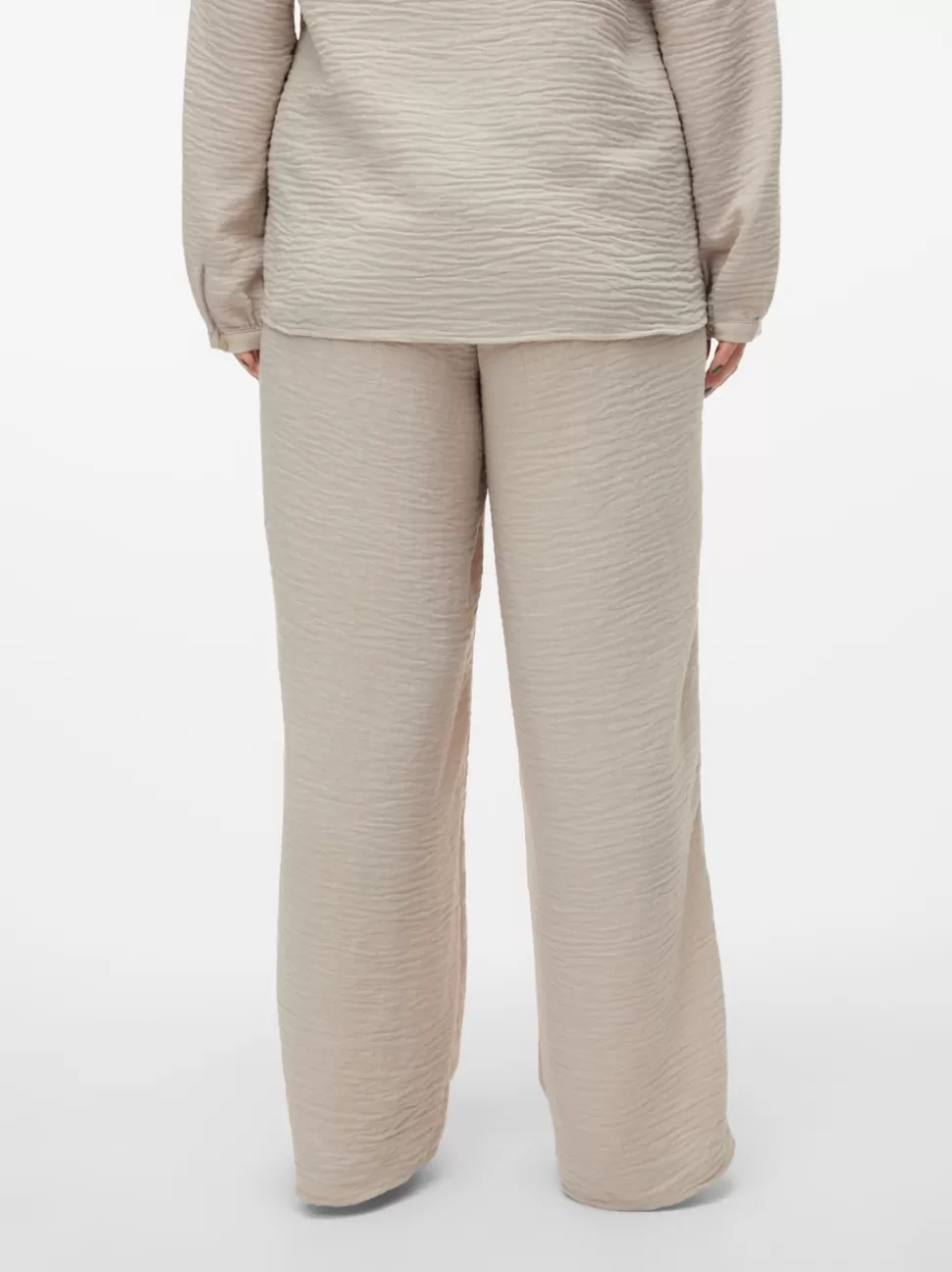 Byxor^VERO MODA VMCCHRIS Hög Midja Byxor Silver Lining