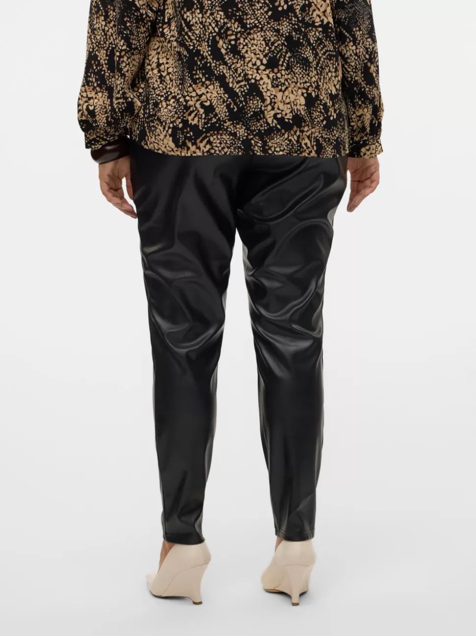 Byxor^VERO MODA VMCCIFF Hög Midja Leggings Black