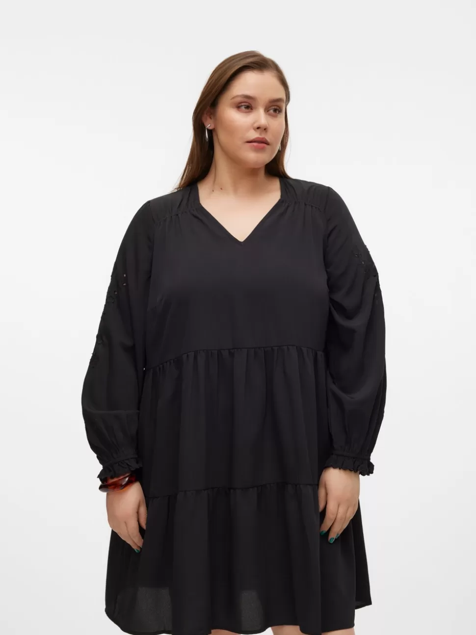 Klänningar^VERO MODA VMCDAFNE Kort Klänning Black