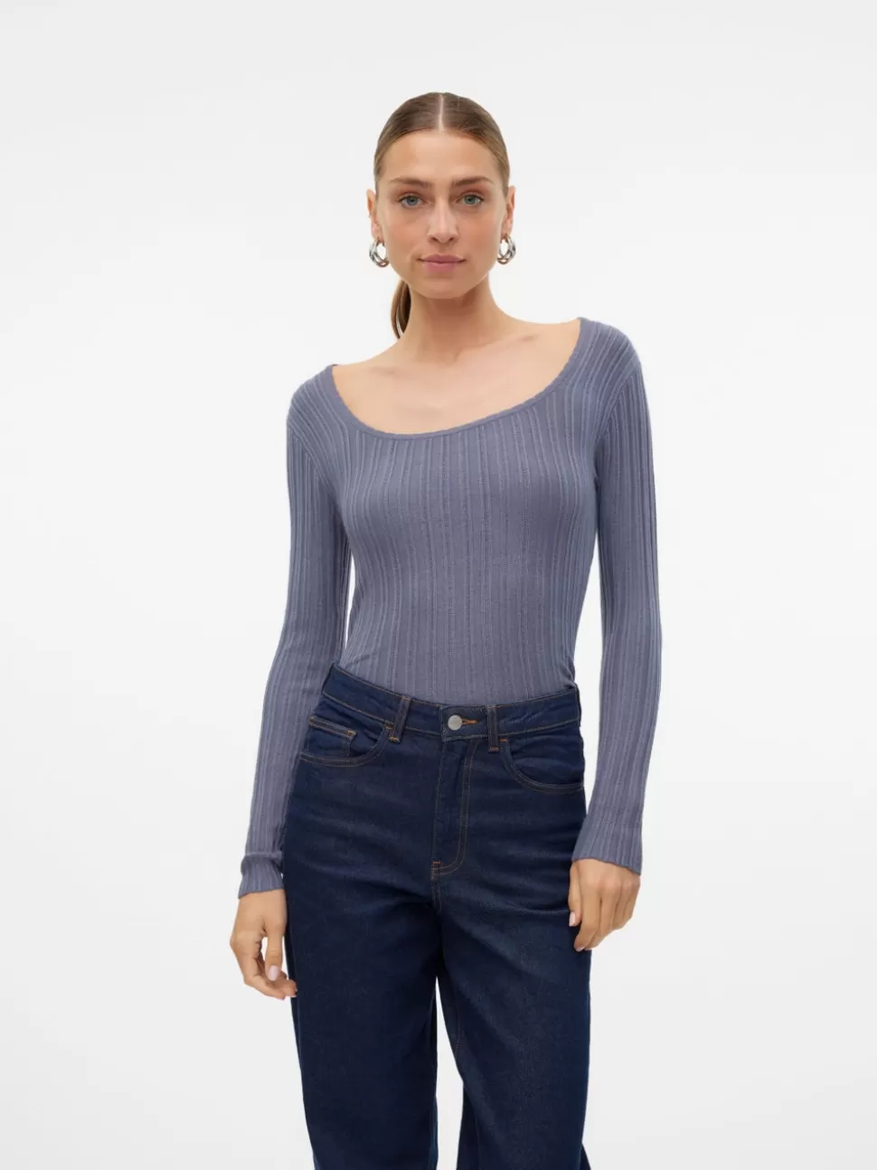 Stickat | Toppar^VERO MODA VMCECILIE Pullover China Blue