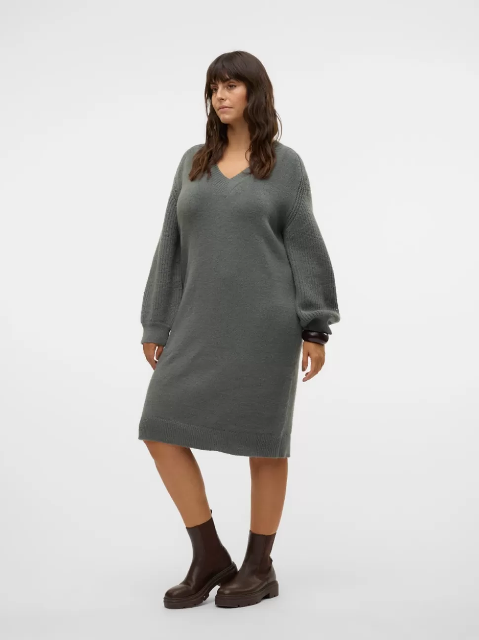 Klänningar^VERO MODA VMCENYA Kort Klänning Balsam Green