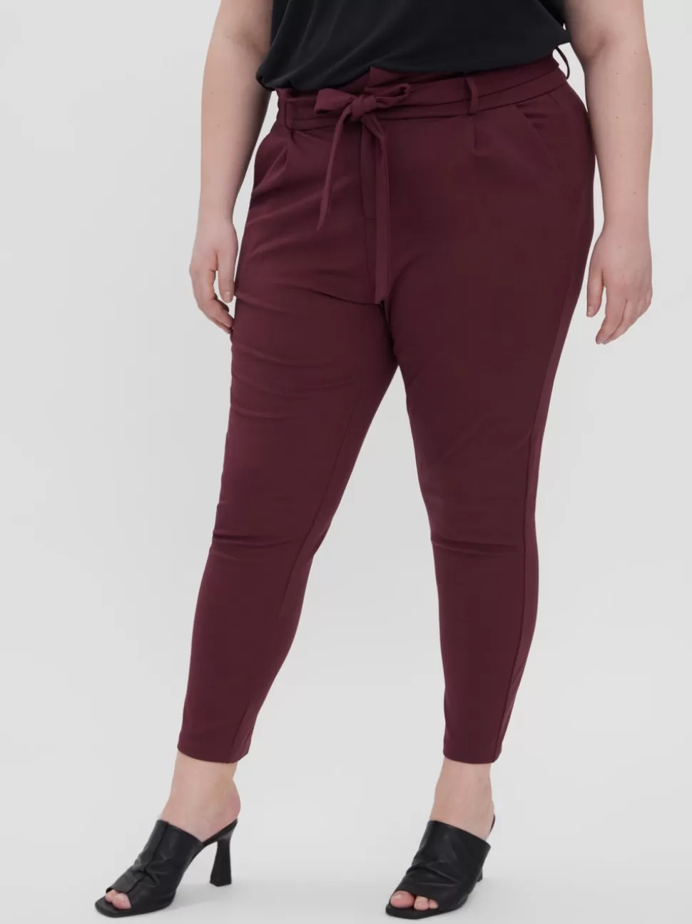 Byxor^VERO MODA VMCEVA Hög Midja Byxor Port Royale