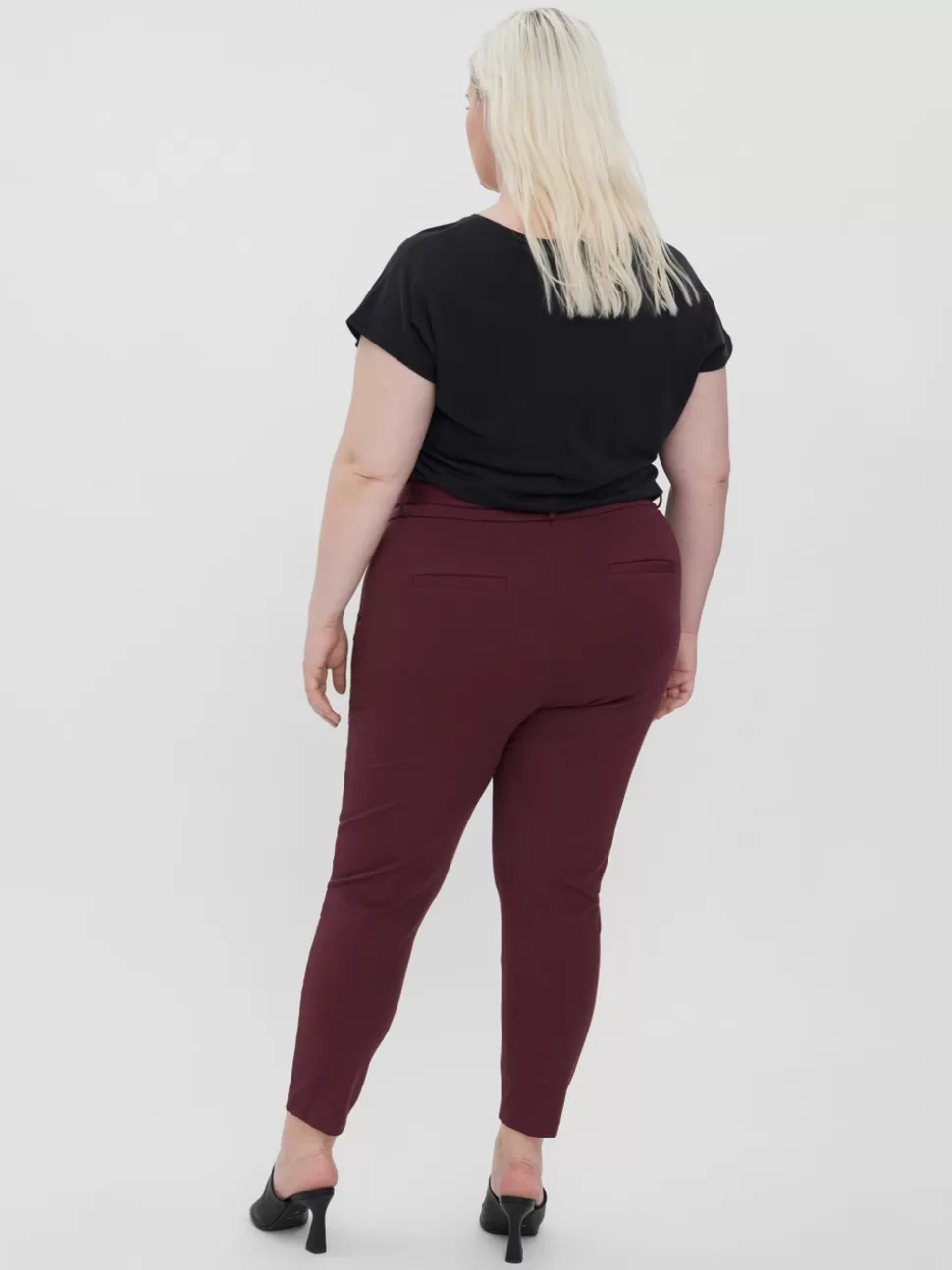 Byxor^VERO MODA VMCEVA Hög Midja Byxor Port Royale