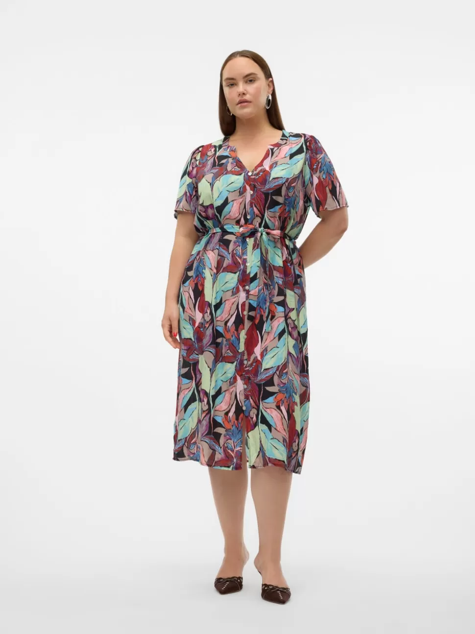 Klänningar^VERO MODA VMCGAJA Midiklänning Black