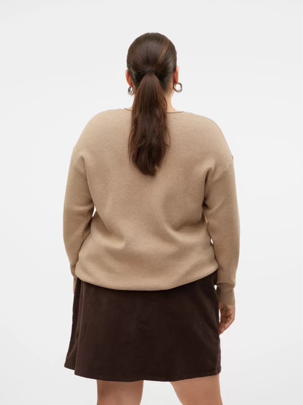 Stickat^VERO MODA VMCGOLD Pullover Silver Mink
