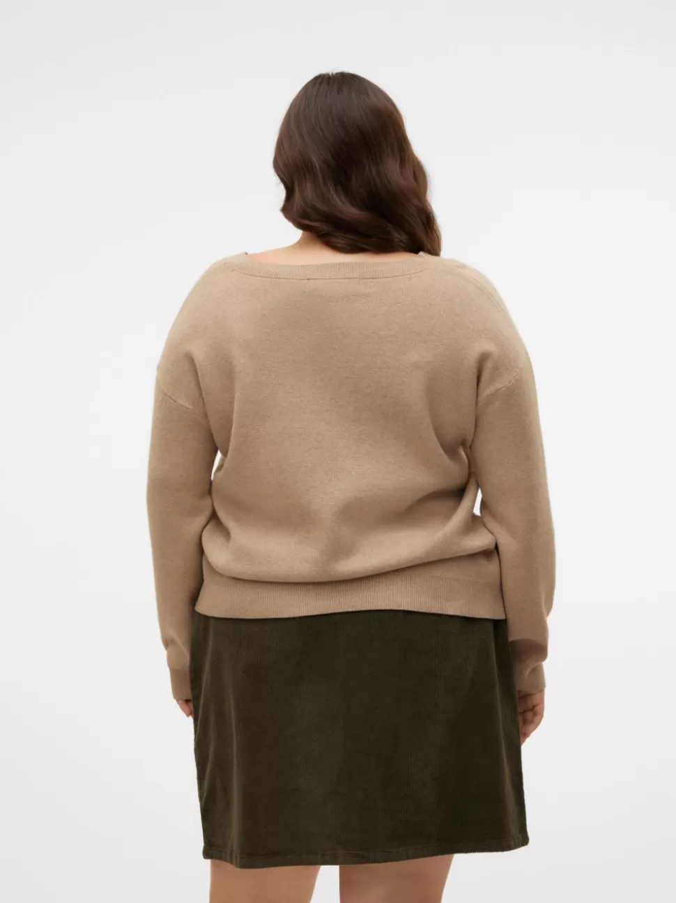 Stickat^VERO MODA VMCGOLD Pullover Silver Mink