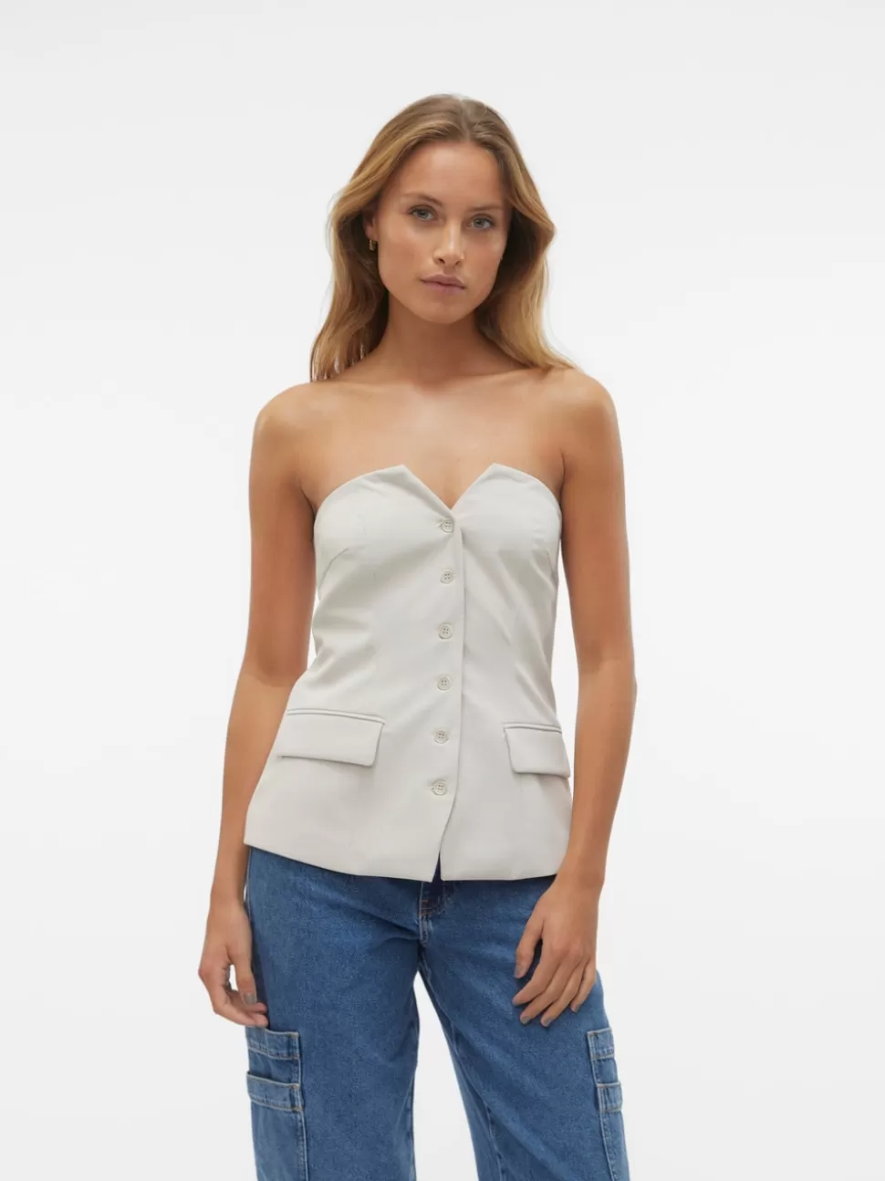 Festkläder | Toppar^VERO MODA VMCHARITY Topp Silver Lining