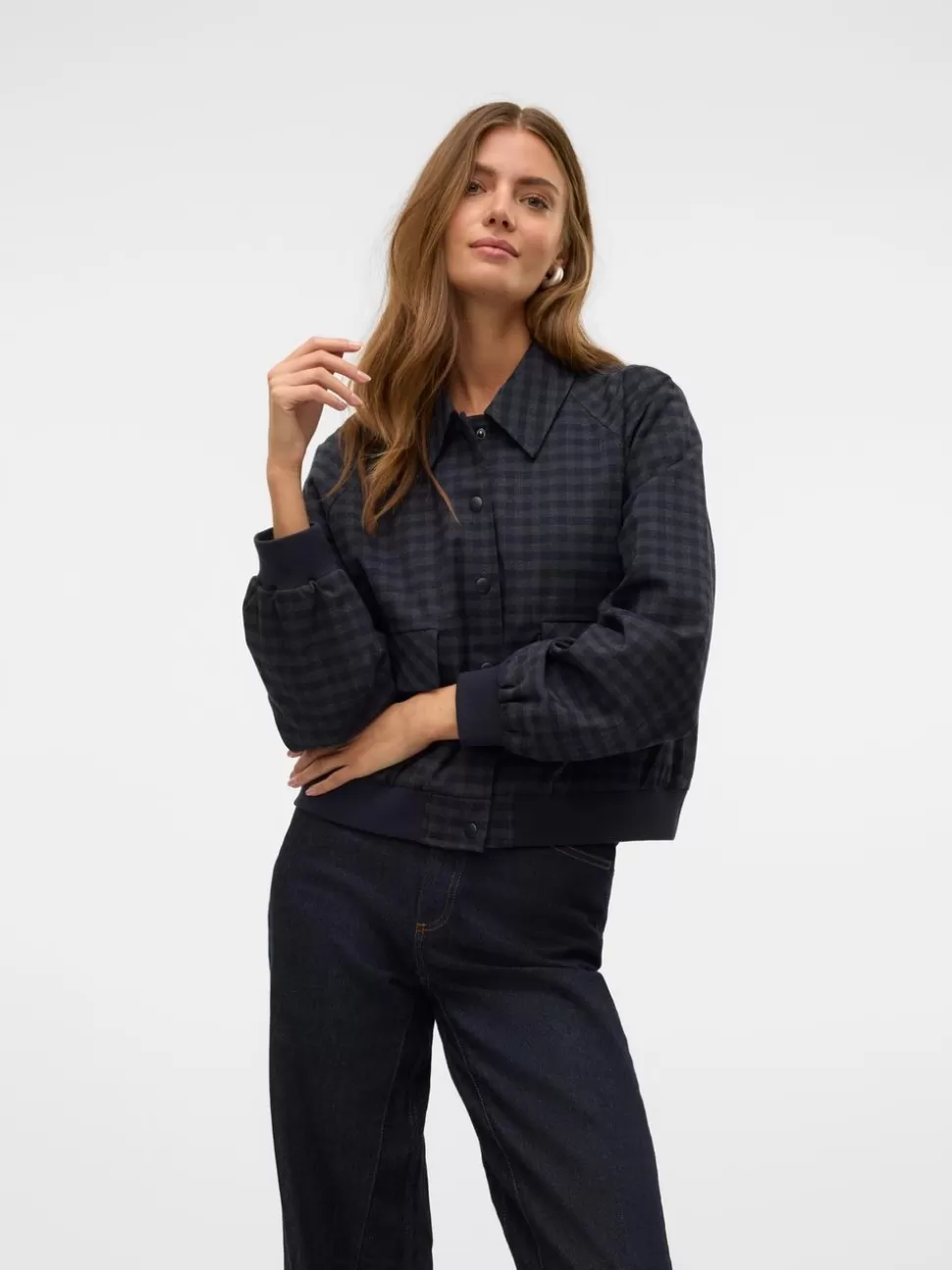 Jackor^VERO MODA VMCHELLI Ytter-bomber Navy Blazer
