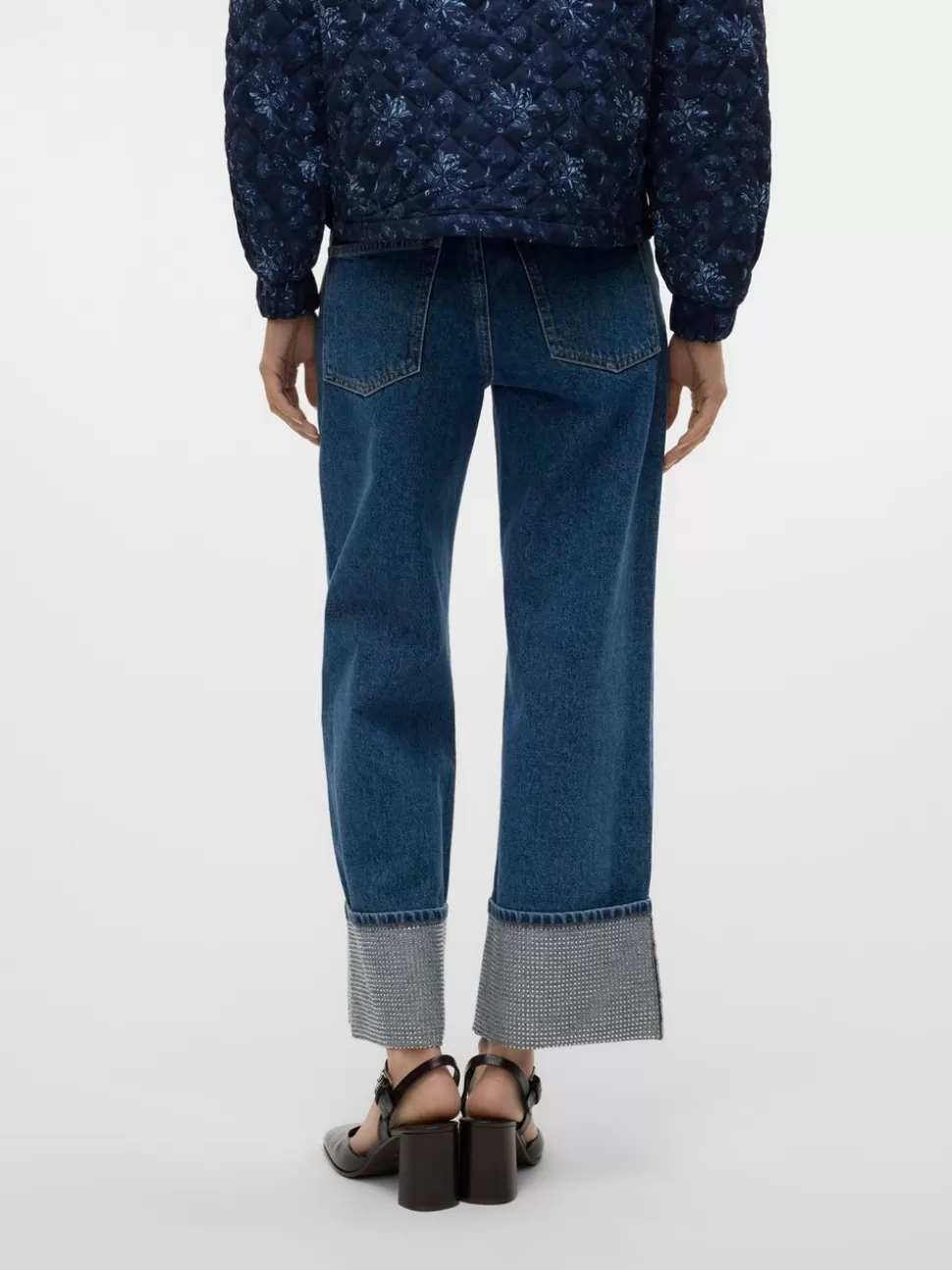 Jeans^VERO MODA VMCHLOE Hög Midja Vida Ben Jeans Medium Blue Denim
