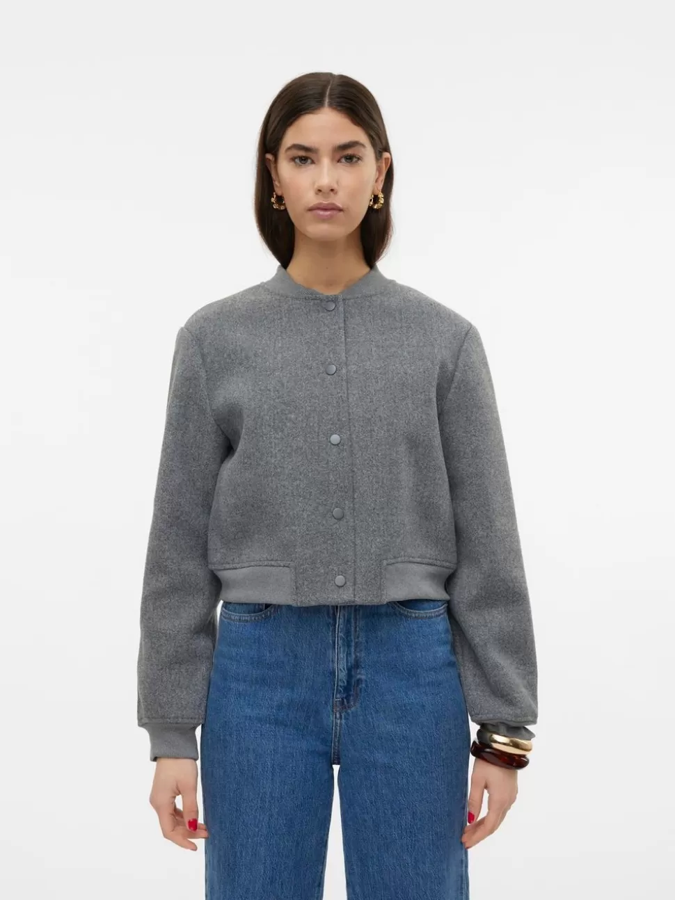 Jackor^VERO MODA VMCHLOE Jacka Medium Grey Melange