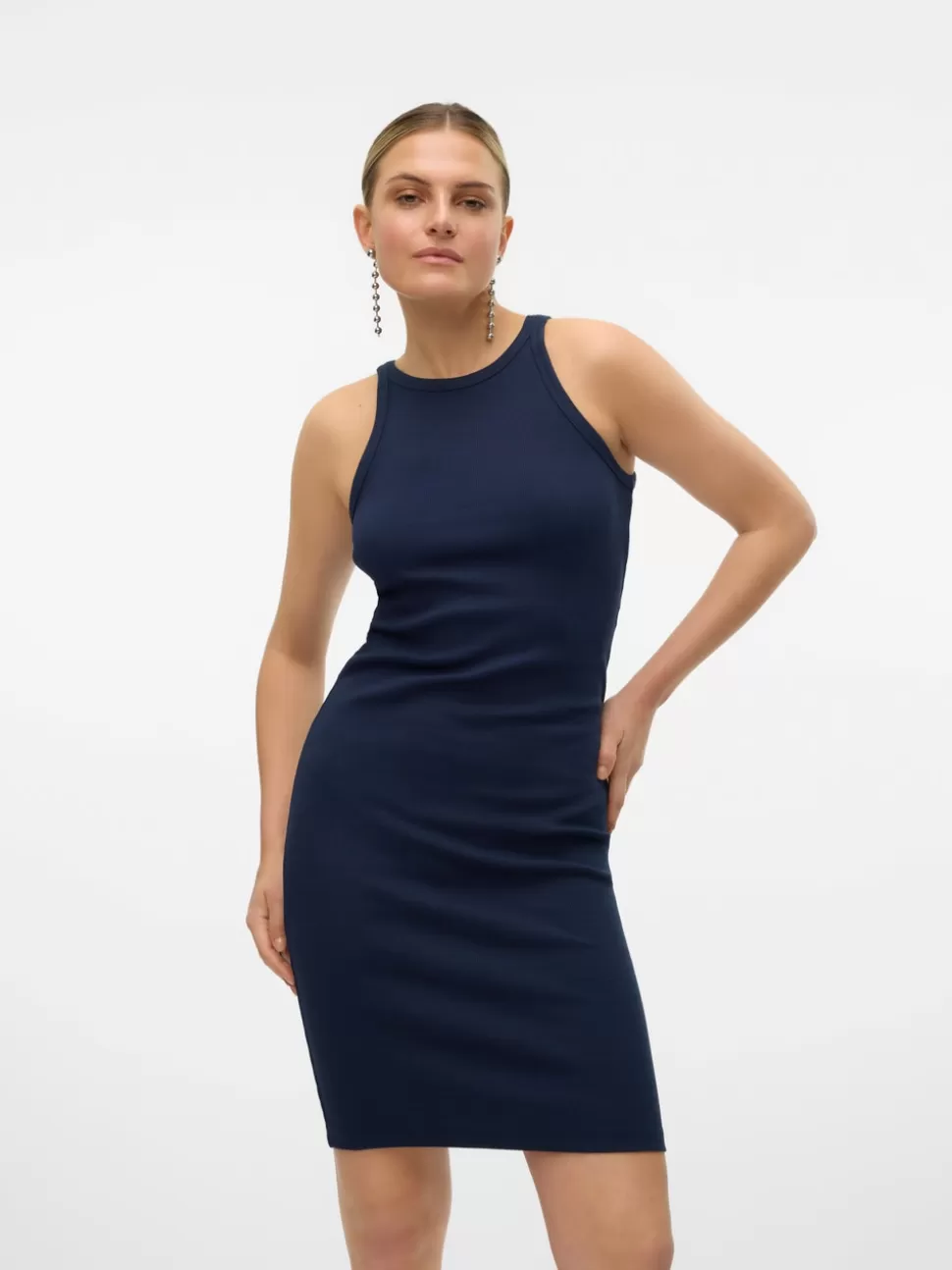 Basics | Klänningar^VERO MODA VMCHLOE Kort Klänning Navy Blazer