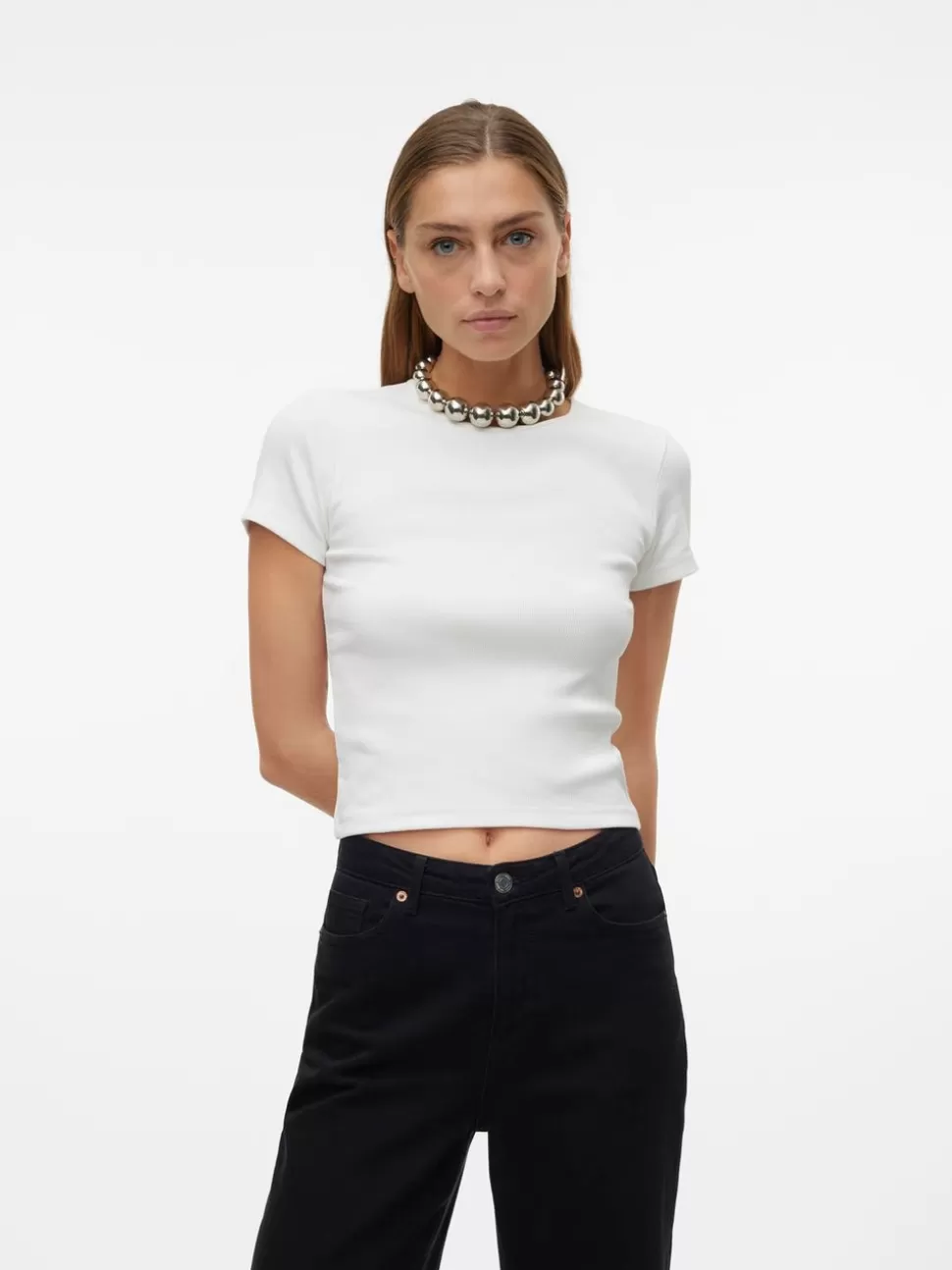 Basics | Toppar^VERO MODA VMCHLOE T-shirt Snow White