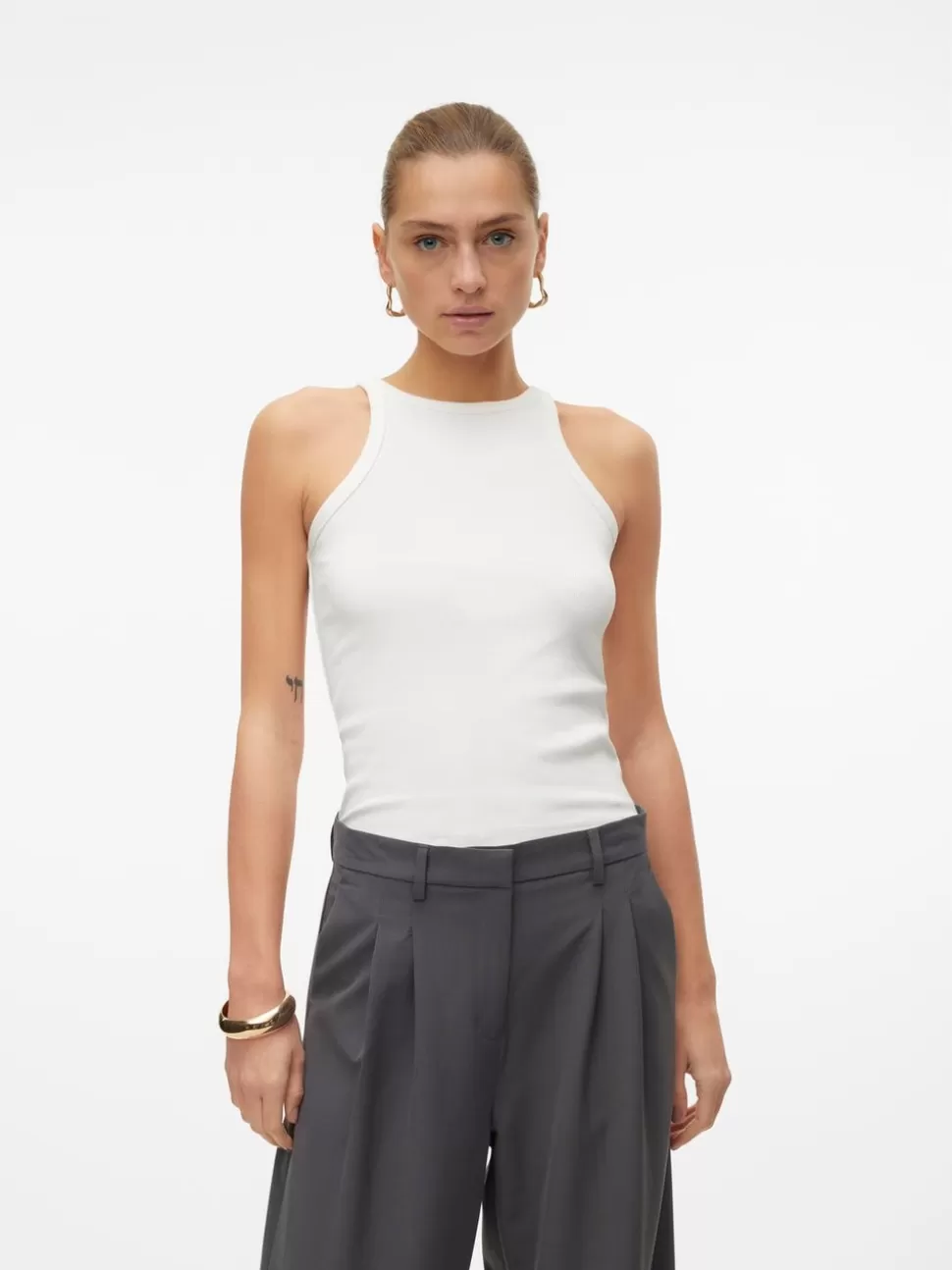 Basics^VERO MODA VMCHLOE T-shirt Snow White