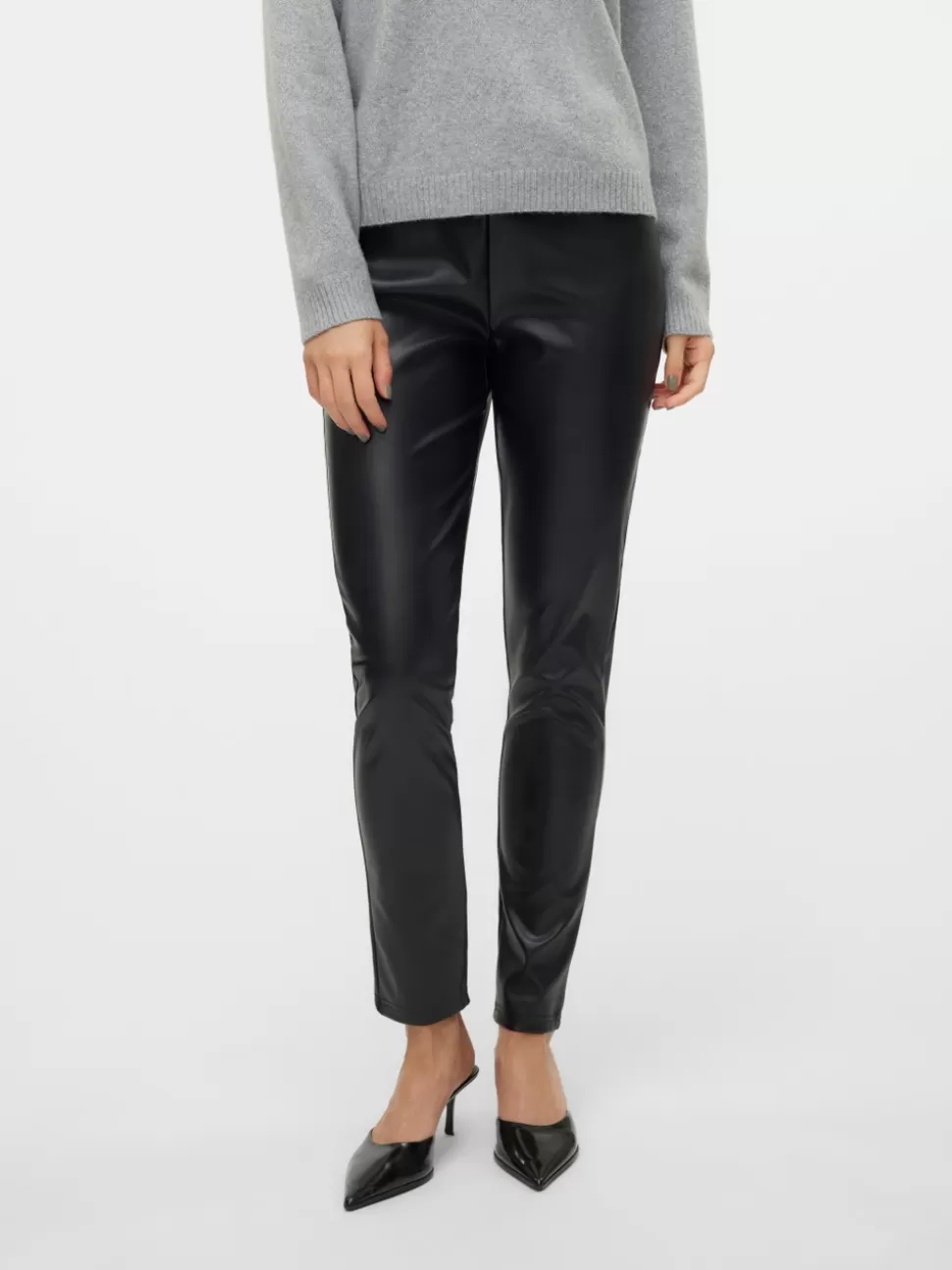 Byxor^VERO MODA VMCIFF Hög Midja Leggings Black