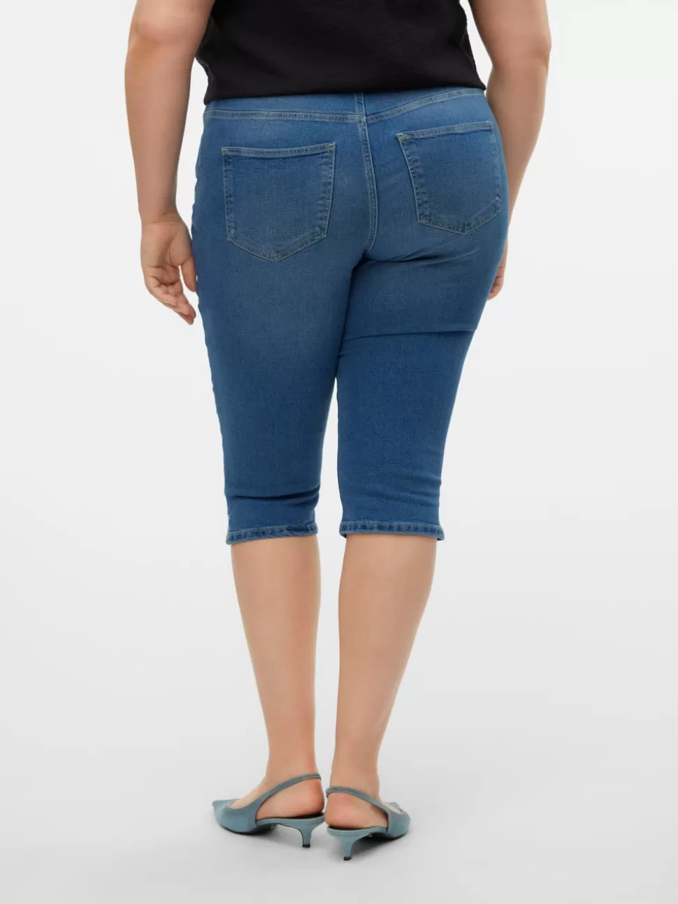 Jeans^VERO MODA VMCJUNE Medelhög Midja Slim Fit Jeans Medium Blue Denim