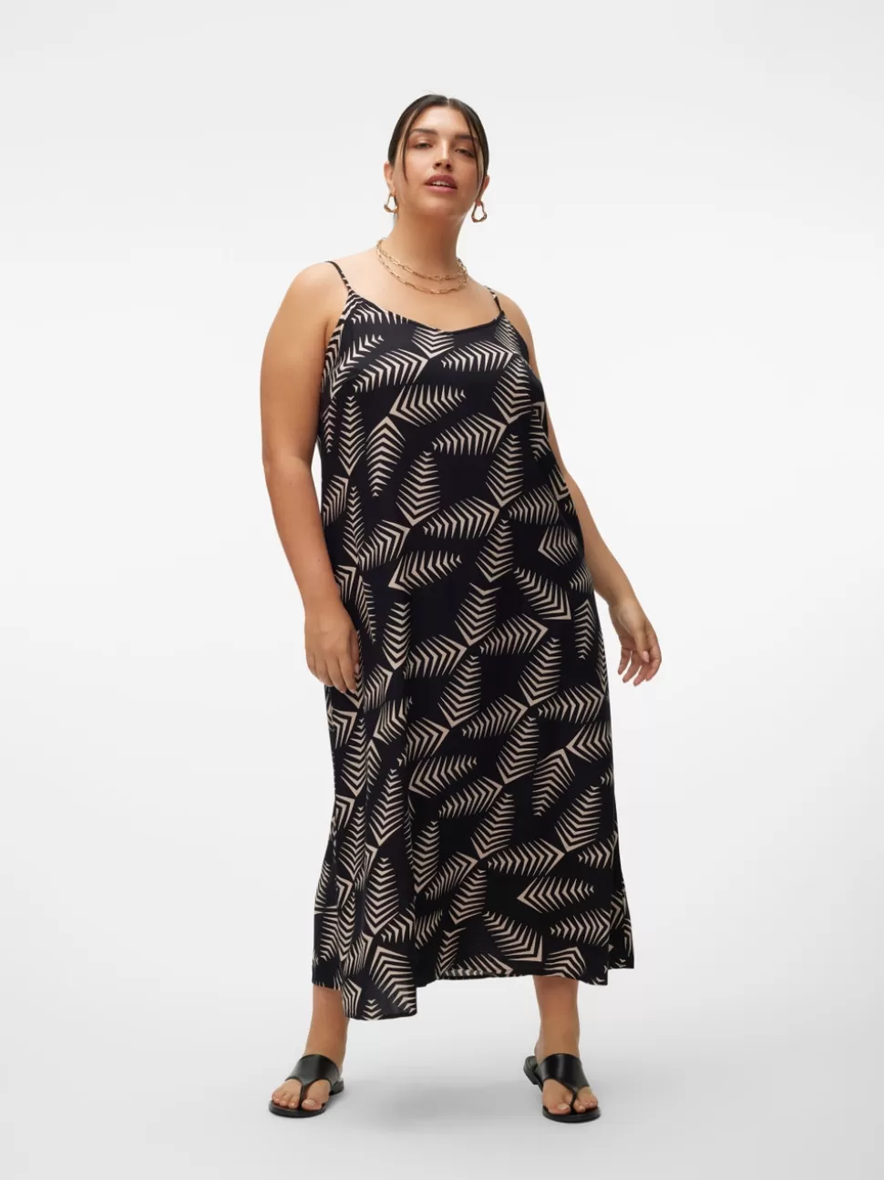 Klänningar^VERO MODA VMCKANYA Lång Klänning Black