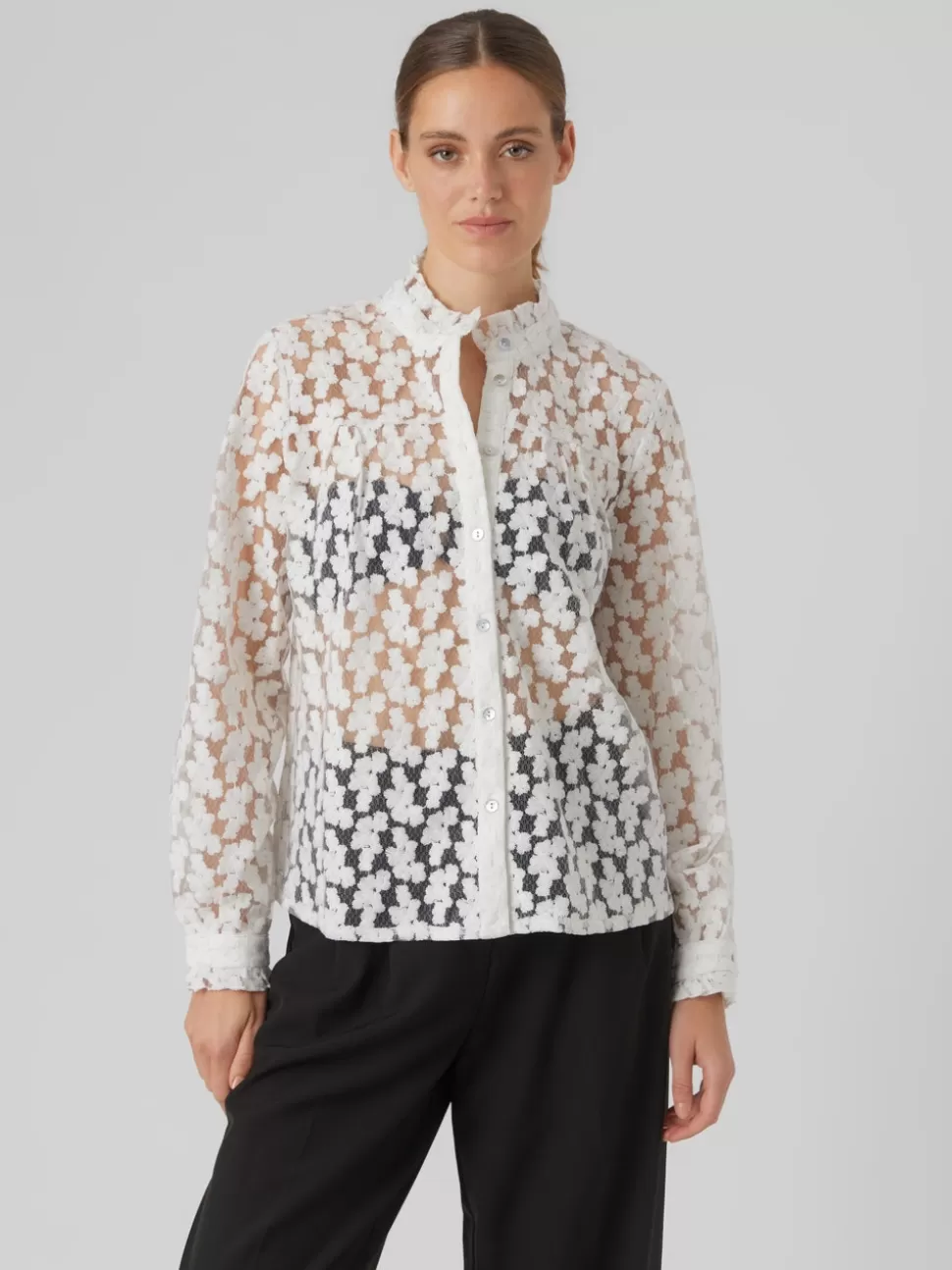 Skjortor | Toppar^VERO MODA VMCLEO Skjorta Cloud Dancer
