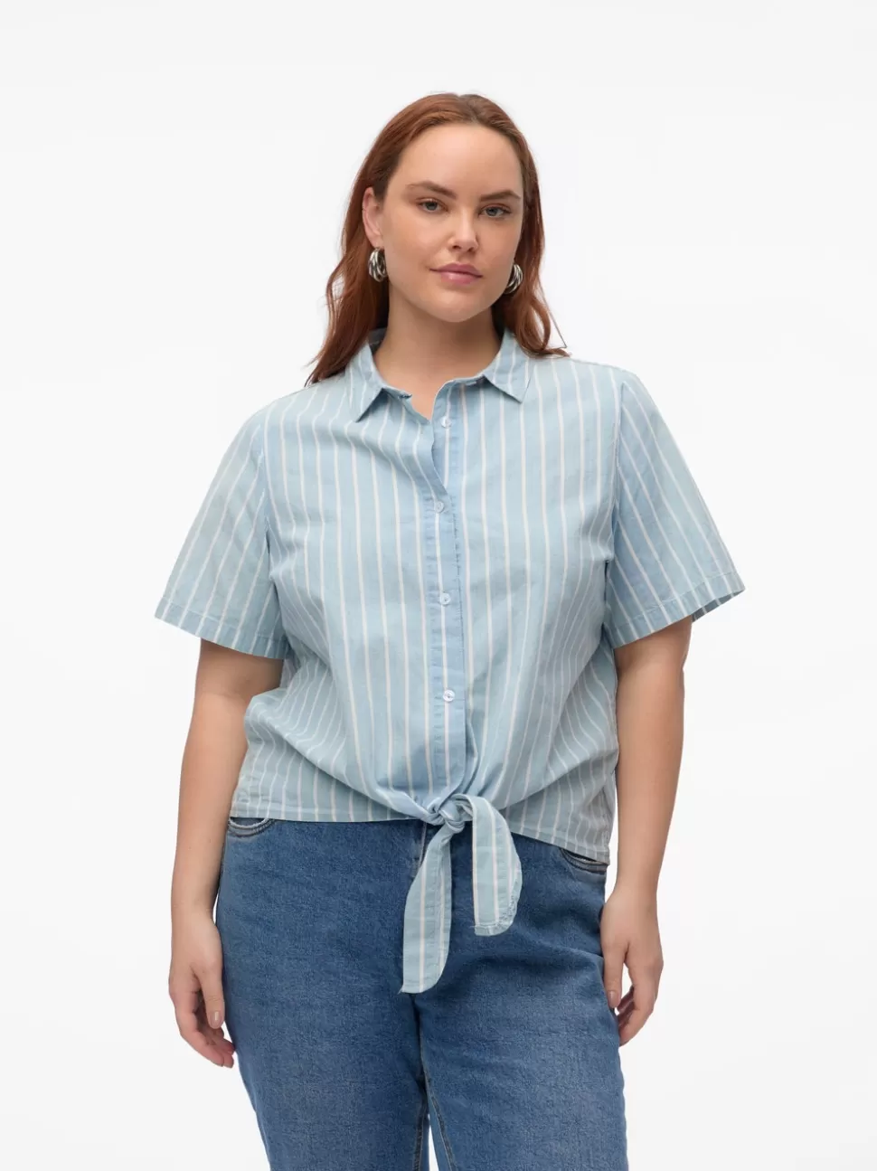 Skjortor | Toppar^VERO MODA VMCLEONIE Denimskjorta Light Blue Denim