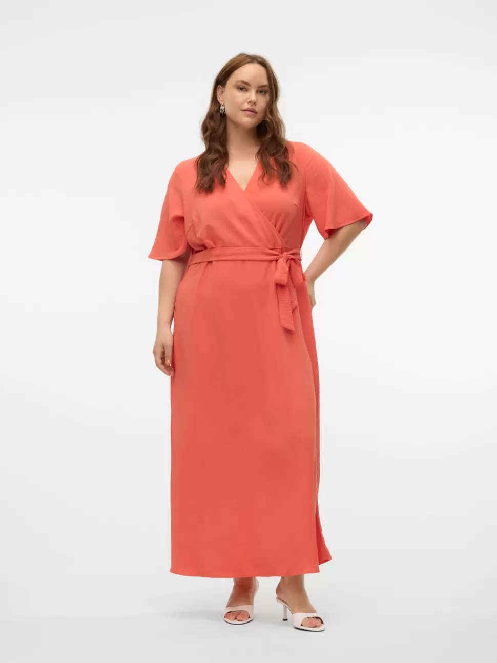 Klänningar^VERO MODA VMCMANNI Lång Klänning Burnt Sienna