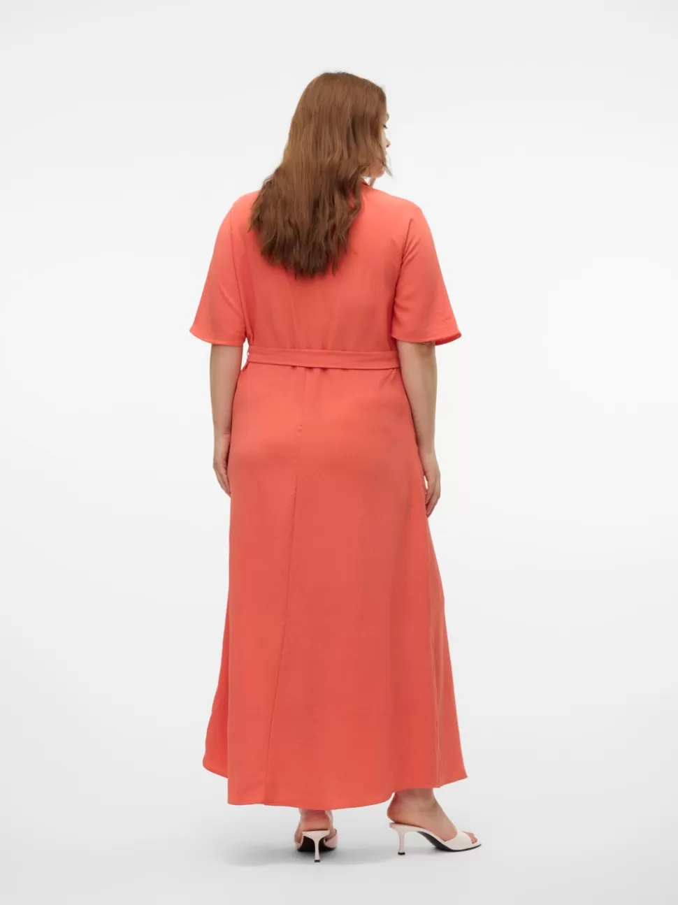 Klänningar^VERO MODA VMCMANNI Lång Klänning Burnt Sienna