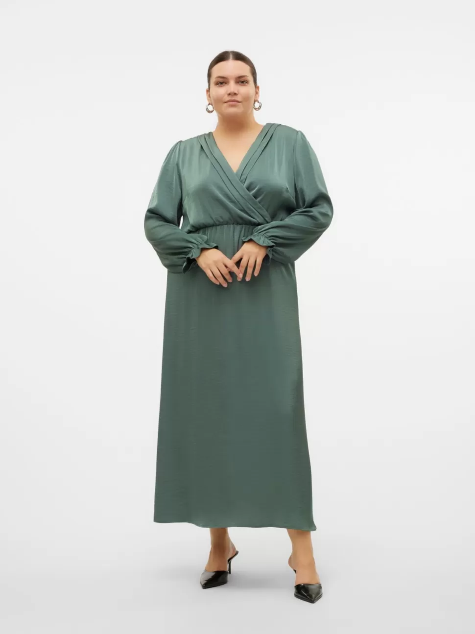 Klänningar^VERO MODA VMCMARY Lång Klänning Dark Forest