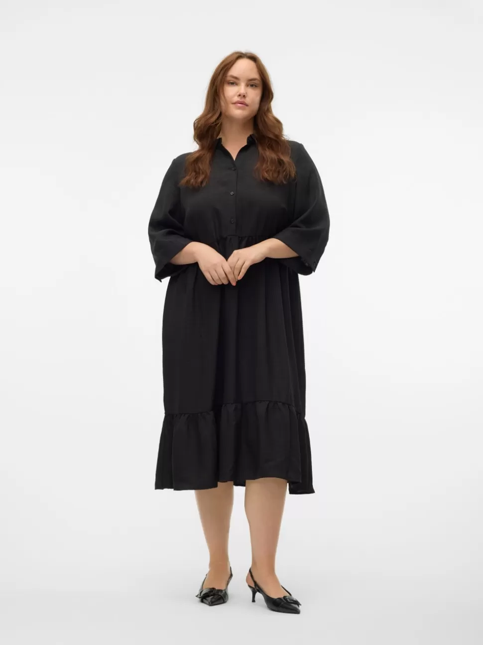 Klänningar^VERO MODA VMCMELONEY Midiklänning Black