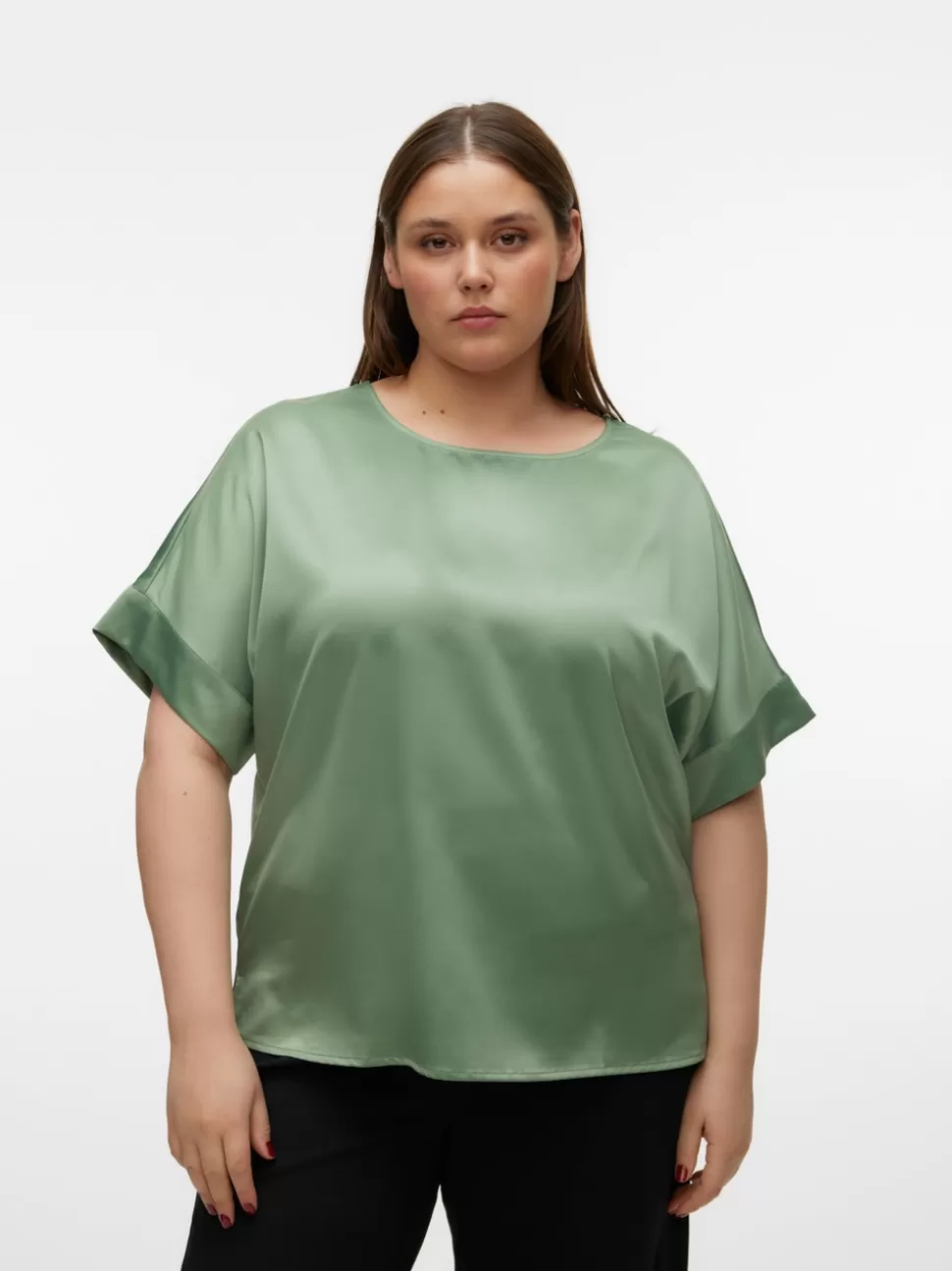 Toppar^VERO MODA VMCMERLE Topp Hedge Green