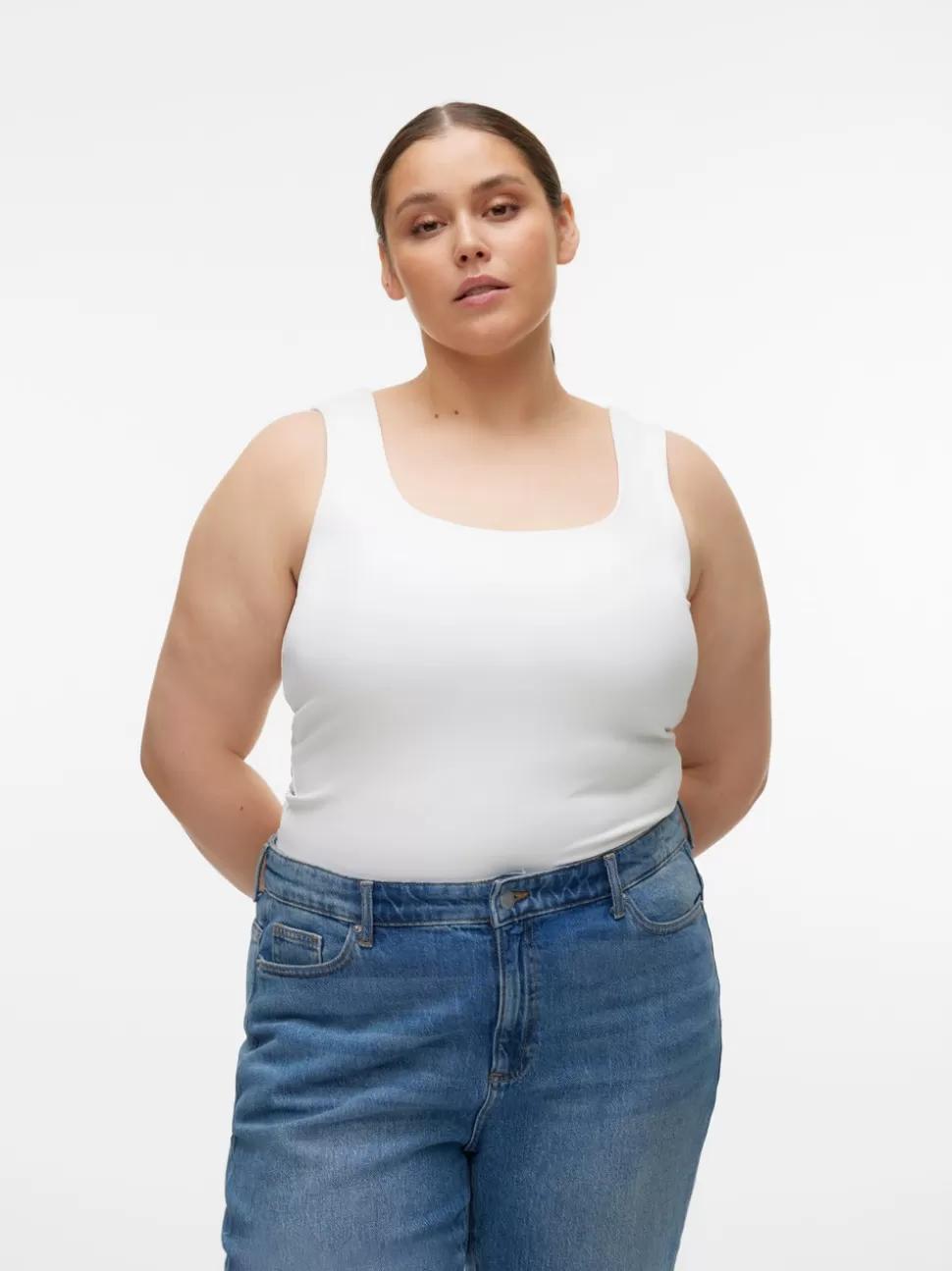 Toppar^VERO MODA VMCMILLION Topp Bright White