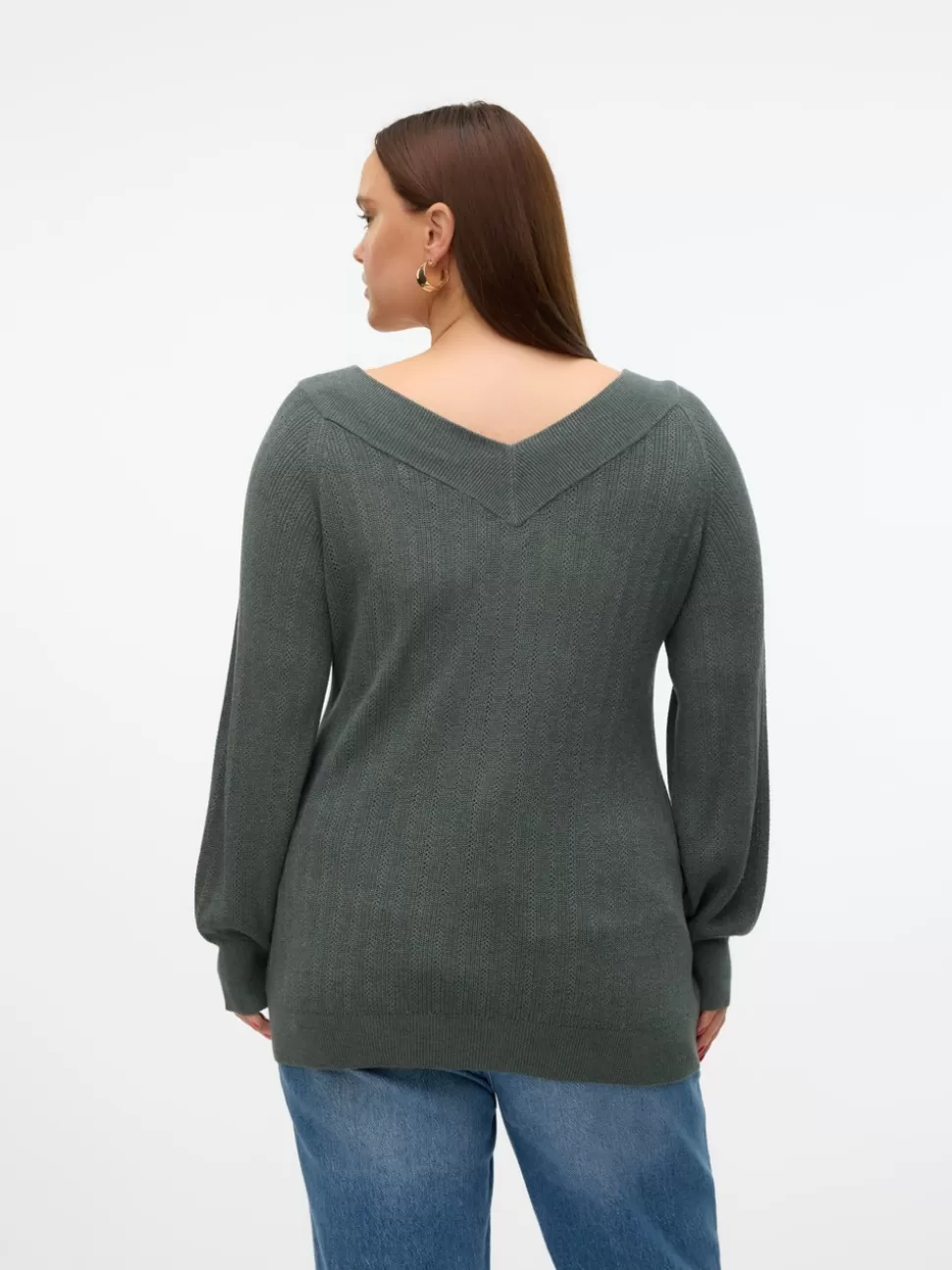 Stickat^VERO MODA VMCNEWLEXSUN Pullover Balsam Green
