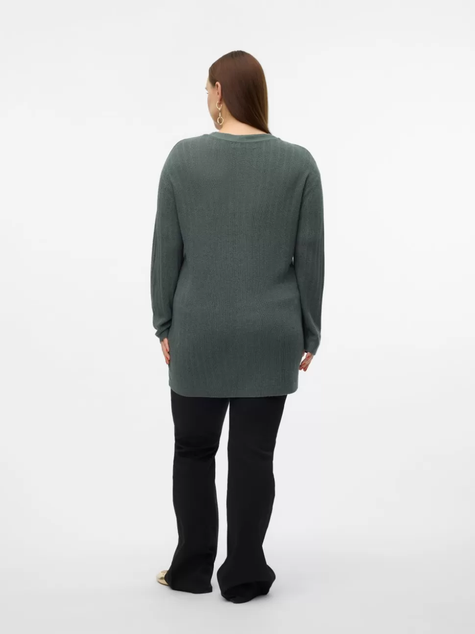 Stickat^VERO MODA VMCNEWLEXSUN Stickad Kofta Balsam Green