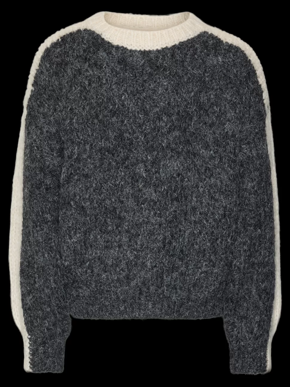 Stickat | Stickat^VERO MODA VMCORDELIA Pullover Dark Grey Melange