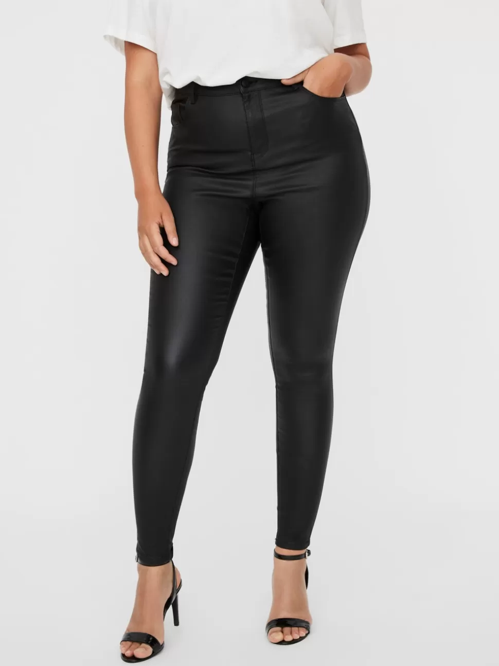 Byxor^VERO MODA VMCSOPHIA Hög Midja Byxor Black