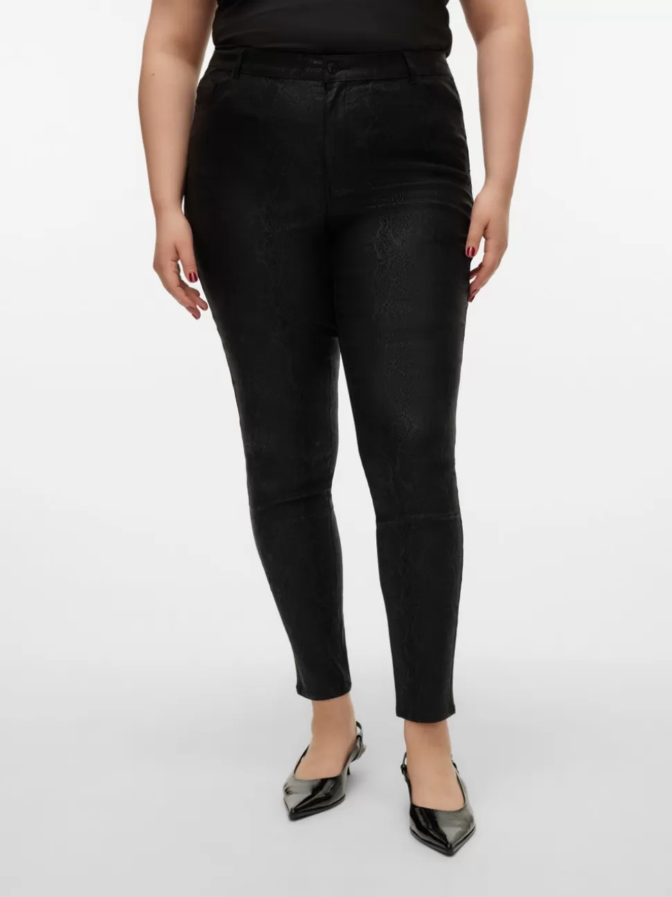 Byxor^VERO MODA VMCSOPHIA Hög Midja Byxor Black