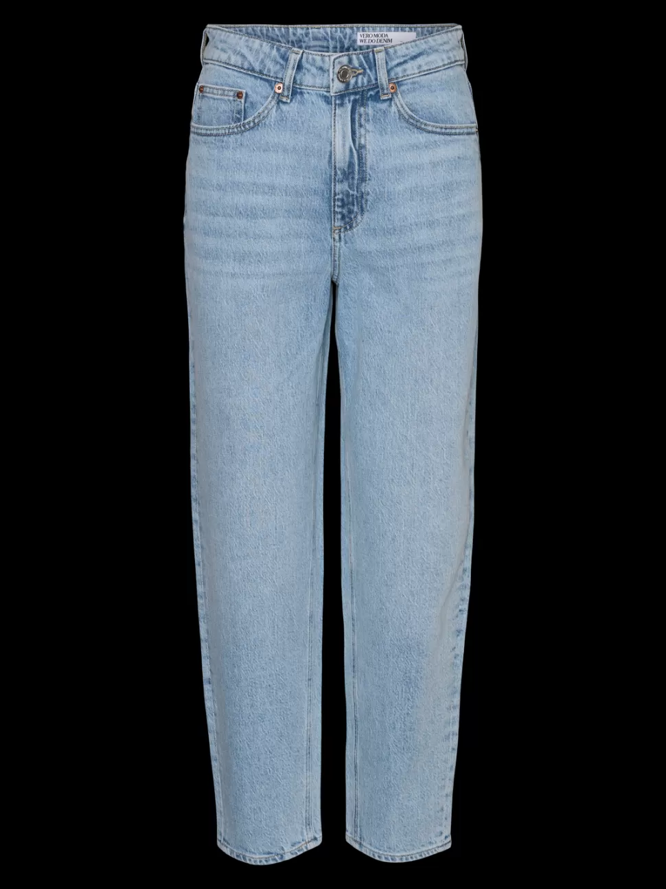 Jeans^VERO MODA VMCTESSA Hög Midja Mom Fit Jeans Light Blue Denim